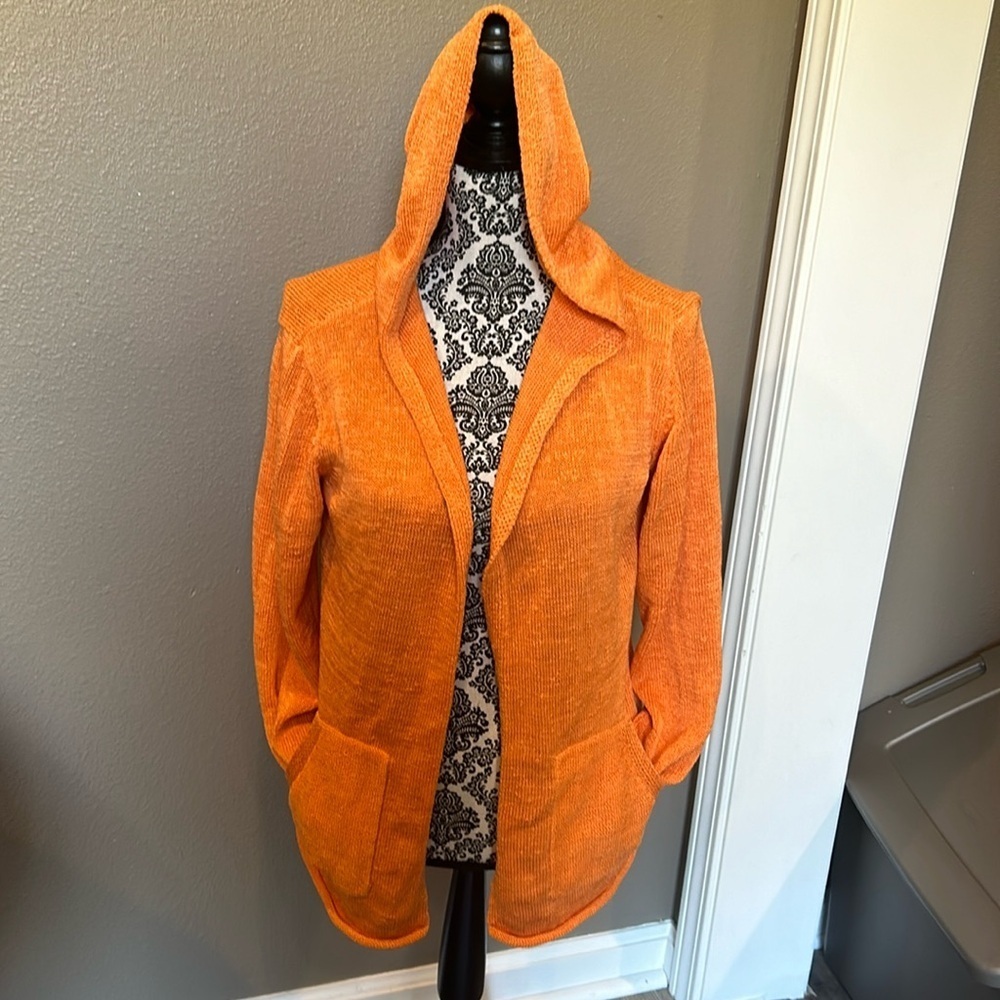 Pendleton Cardigan Petite Medium Orange Vintage small